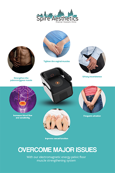 Image of EMS chair to treat Urine leakage Tipton from Spire Aesthetics