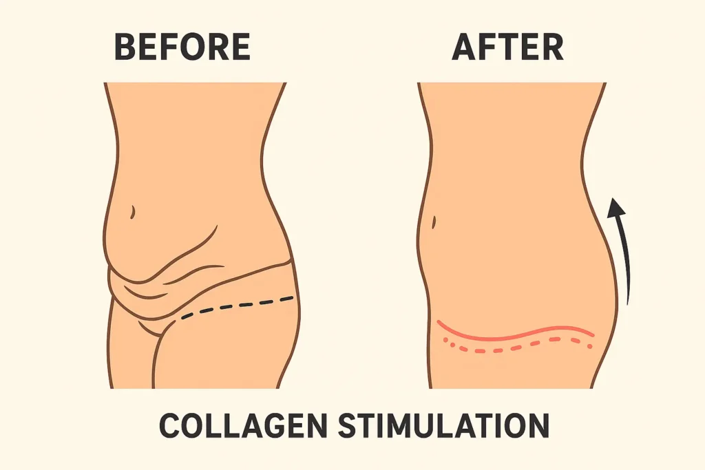 Before and after results for sagging skin after weight loss injections Tipton