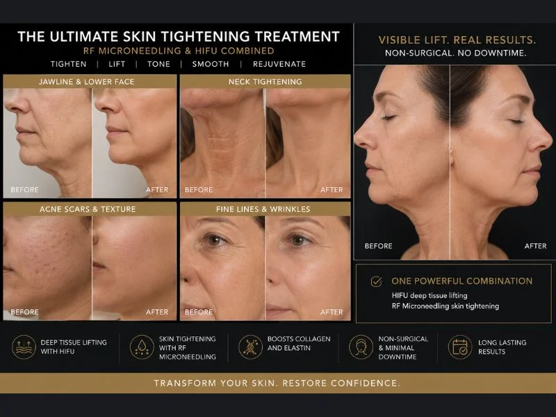 Results of combined treatment for the ultimate skin tightening treatment Tipton